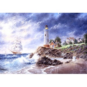Grafika (T-00511) - Dennis Lewan: "Anchor Cove" - 1500 piezas