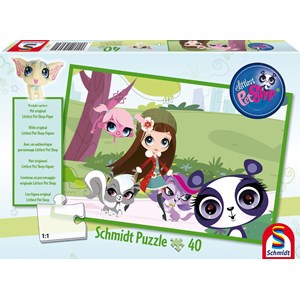Schmidt Spiele (56062) - "Littlest Pet Shop" - 40 piezas