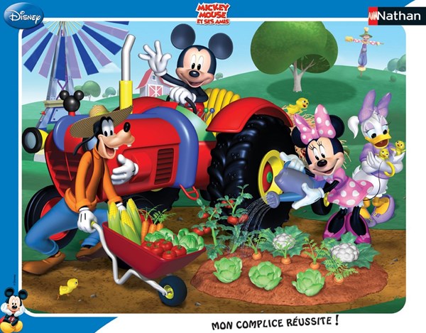 Nathan (86101) - "Mickey and his Friends in the Garden" - 35 piezas