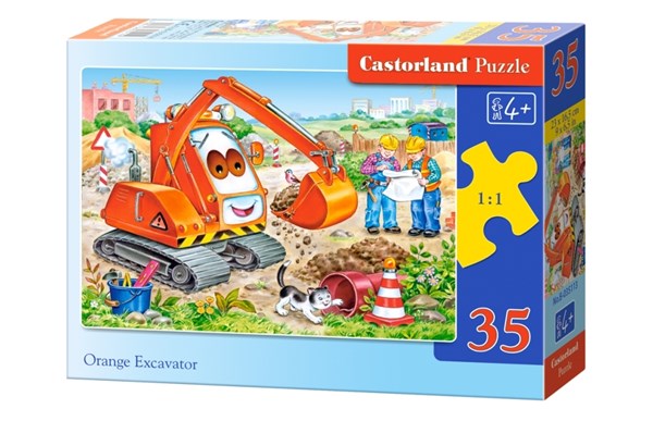 Castorland (B-035113) - "Orange Excavateur" - 35 piezas