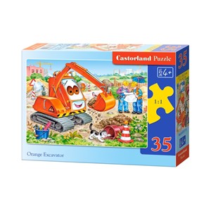 Castorland (B-035113) - "Orange Excavateur" - 35 piezas