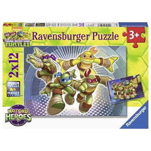 Ravensburger (07597) - "Ninja Turtles" - 12 piezas