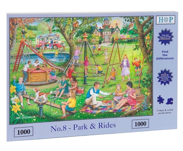 The House of Puzzles (3503) - "Find the Differences No.8, Park & Rides" - 1000 piezas