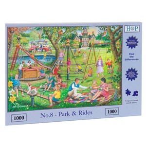 The House of Puzzles (3503) - "Find the Differences No.8, Park & Rides" - 1000 piezas