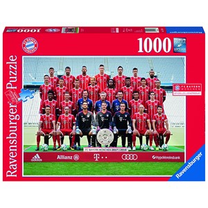 Ravensburger (19758) - "FC Bayern München Season 2017/2018" - 1000 piezas