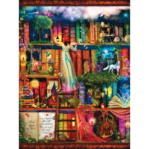 SunsOut (51067) - Aimee Stewart: "Treasure Hunt Bookshelf" - 1000 piezas