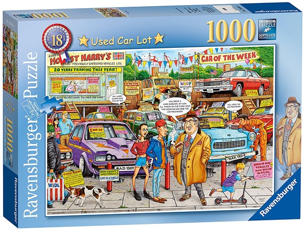 Ravensburger (19692) - Geoffrey Tristram: "#18 - Used Car Lot" - 1000 piezas