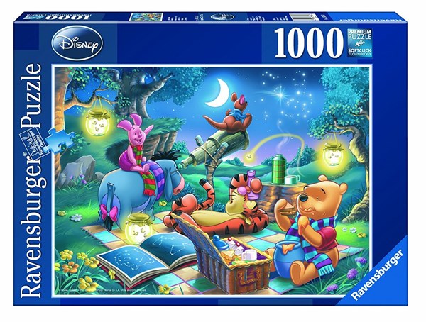 Ravensburger (15875) - "Winnie the Pooh, Star Gazing" - 1000 piezas