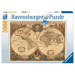 Ravensburger (17411) - "Antique World Map" - 5000 piezas