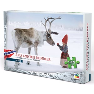 Vennerod forlag (001) - Per Breiehagen: "Anja and the Reindeer" - 1000 piezas