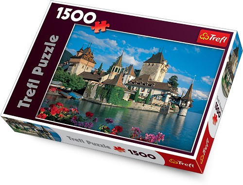 Trefl (26102) - "Oberhofen Castle, Switzerland" - 1500 piezas