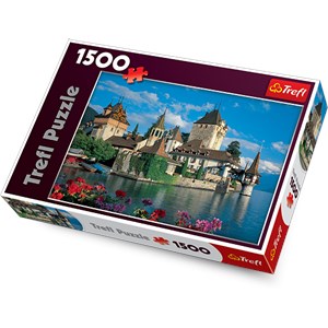 Trefl (26102) - "Oberhofen Castle, Switzerland" - 1500 piezas
