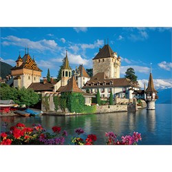 Trefl (26102) - "Oberhofen Castle, Switzerland" - 1500 piezas
