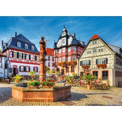 Trefl (33052) - "Market Square, Heppenheim, Germany" - 3000 piezas