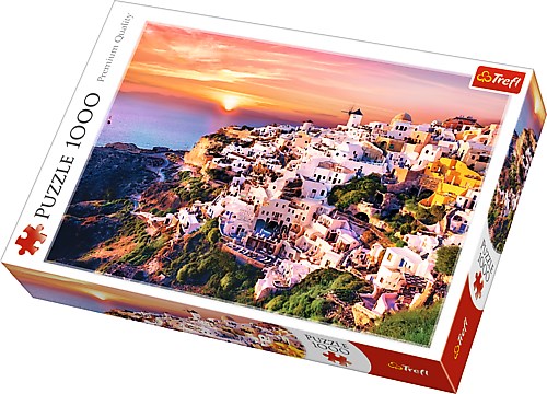 Trefl (10435) - "Sunset over Santorini" - 1000 piezas