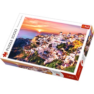 Trefl (10435) - "Sunset over Santorini" - 1000 piezas