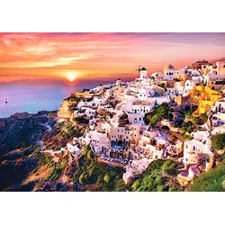 Trefl (10435) - "Sunset over Santorini" - 1000 piezas