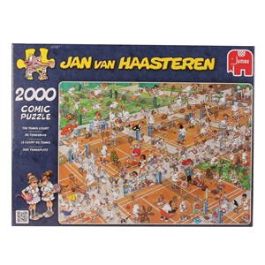 Jumbo (17075) - Jan van Haasteren: "The Tennis Court" - 2000 piezas