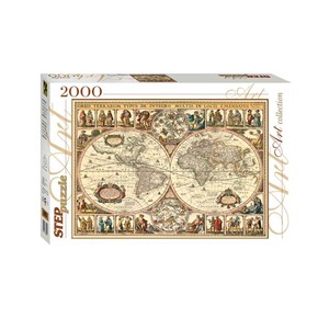 Step Puzzle (84003) - "World Map" - 2000 piezas
