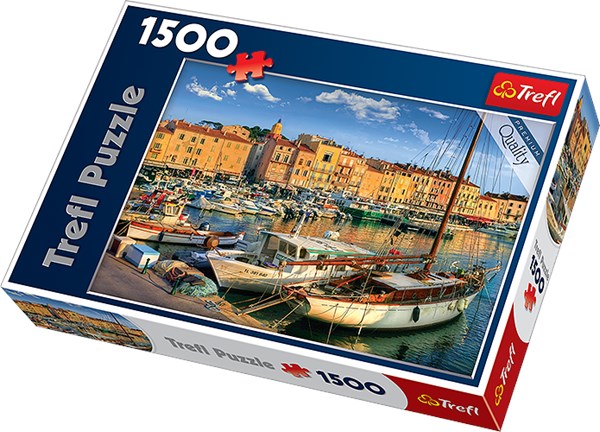 Trefl (26130) - "Old Port in Saint-Tropez" - 1500 piezas