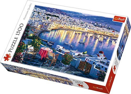 Trefl (26144) - "Mykonos at Sunset" - 1500 piezas