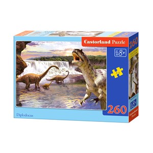 Castorland (B-26999) - "Dinosaurs, Diplodocus" - 260 piezas