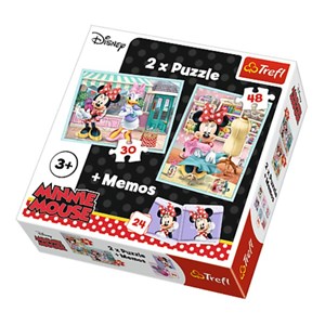 Trefl (90605) - "Minnie Mouse + Memo" - 30 48 piezas