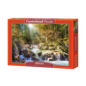 Castorland (C-200382) - "Stream in the Forest" - 2000 piezas