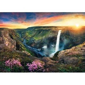 Trefl (27091) - "Haifoss Waterfall, Iceland" - 2000 piezas