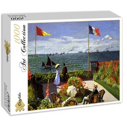 Grafika (00036) - Claude Monet: "Terrasse à Sainte-Adresse, 1867" - 1000 piezas