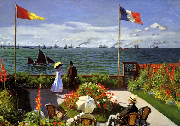 Grafika (00036) - Claude Monet: "Terrasse à Sainte-Adresse, 1867" - 1000 piezas