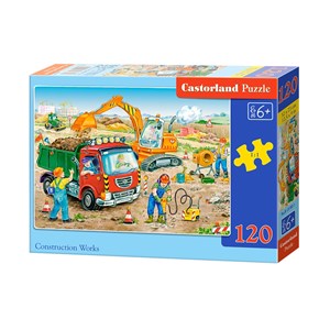 Castorland (B-13180) - "Construction Works" - 120 piezas