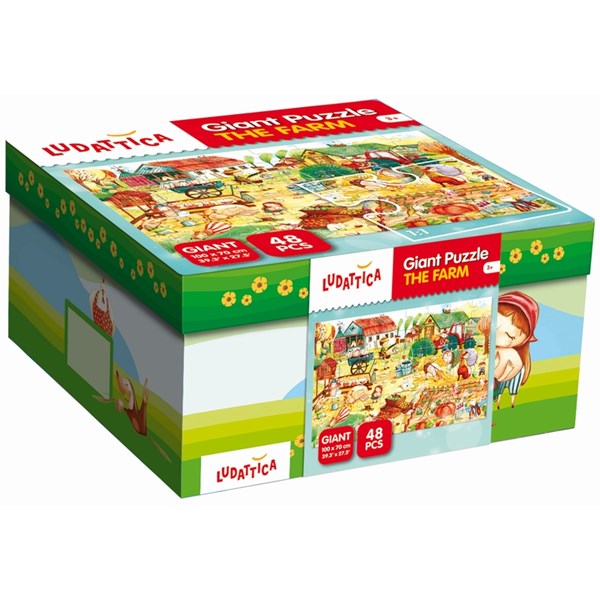 Ludattica (52479) - "Farmyard Friends" - 48 piezas