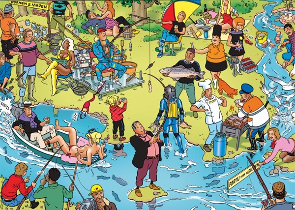 PuzzelMan (119) - Willems Wereld: "Fishing" - 1000 piezas