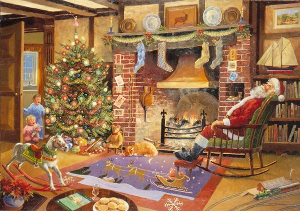 The House of Puzzles (1158) - "Christmas Collectors Edition No.1, Caught Napping" - 1000 piezas