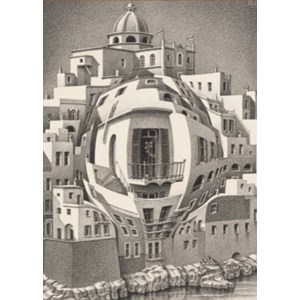 PuzzelMan (864) - M. C. Escher: "Balcon" - 1000 piezas