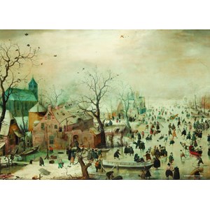 PuzzelMan (383) - Hendrick Avercamp: "Winter landscape" - 1000 piezas