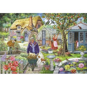 The House of Puzzles (2391) - "Find the Differences No.1, In The Garden" - 1000 piezas