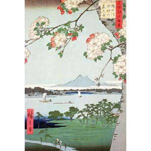 Puzzle Michele Wilson (A974-350) - Utagawa (Ando) Hiroshige: "Apple Trees in Bloom" - 350 piezas
