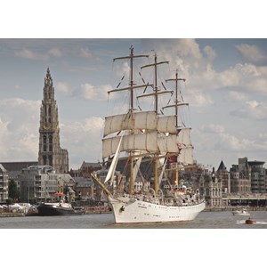 PuzzelMan (405) - "Belgium, Antwerp" - 1000 piezas