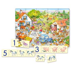 Castorland (E-128) - "Counting on the Farm" - 25 piezas