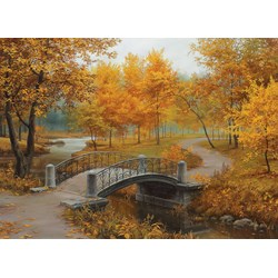 Eurographics (6000-0979) - Eugene Lushpin: "Autumn in an Old Park" - 1000 piezas