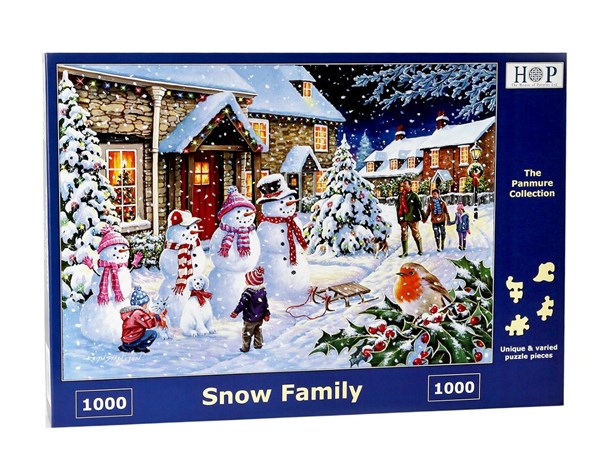 The House of Puzzles (4258) - "Snow Family" - 1000 piezas