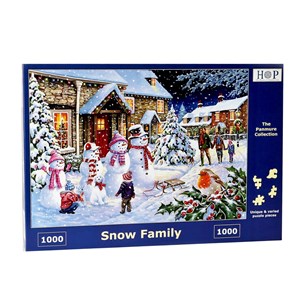 The House of Puzzles (4258) - "Snow Family" - 1000 piezas