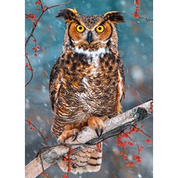 Castorland (B-27347) - "Great Horned Owl" - 260 piezas
