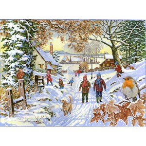 The House of Puzzles (4388) - "Snowy Walk" - 500 piezas