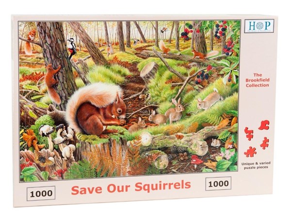 The House of Puzzles (3688) - "Save Our Squirrels" - 1000 piezas