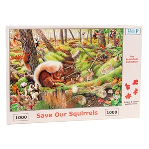The House of Puzzles (3688) - "Save Our Squirrels" - 1000 piezas