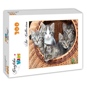 Grafika Kids (00520) - "Kittens in a Basket" - 300 piezas