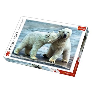 Trefl (37270) - "Polar bears" - 500 piezas